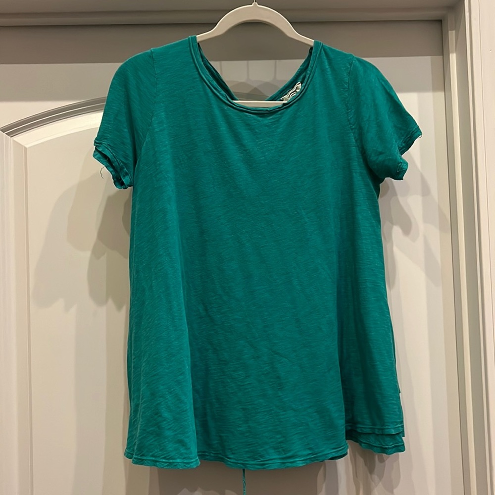 Anthropologie t.la Green alone top Size M